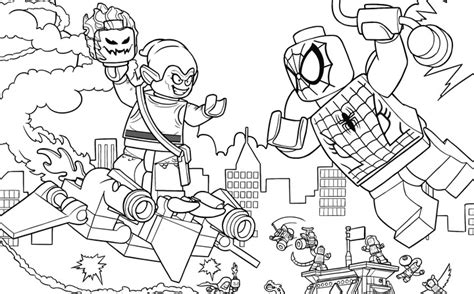 Lego spiderman coloring pages are a great way to get your kids coloring. spiderman-colorear-29 - SPIDER-MAN