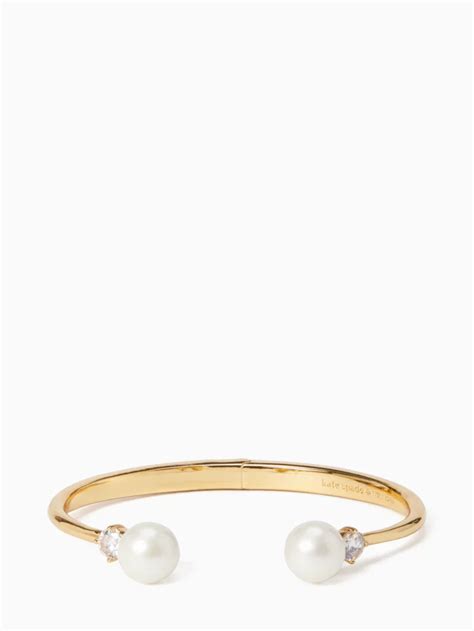 Pearls Of Wisdom Open Hinged Bangle Kate Spade New York