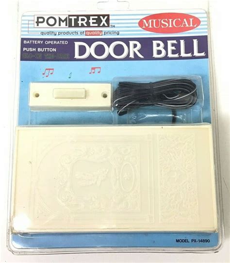 — wireless doorbell battery operated door bell with 1transmitter+1plug i. Pomtrex Musical Door Bell - Battery Operated Model PX ...