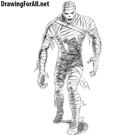 How To Draw A Mummy With Images Drawings Drawing Tutorial Classic