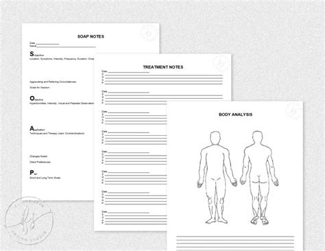 Free Soap Notes For Massage Therapy Templates Soap Note Massage Therapist Massage Therapy