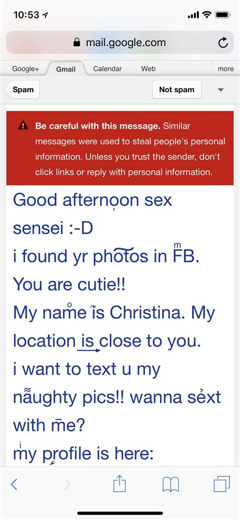 They Called Me A Sex Sensei In This Spam Email Rfunny