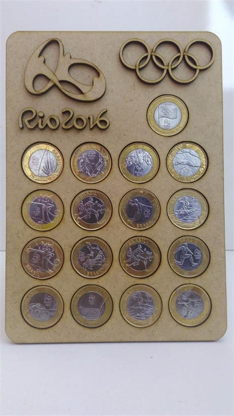 Moedas raras das olimpíadas de 2016. Porta-moedas Das Olimpíadas Rio 2016 4 Pç - R$ 40,00 em ...