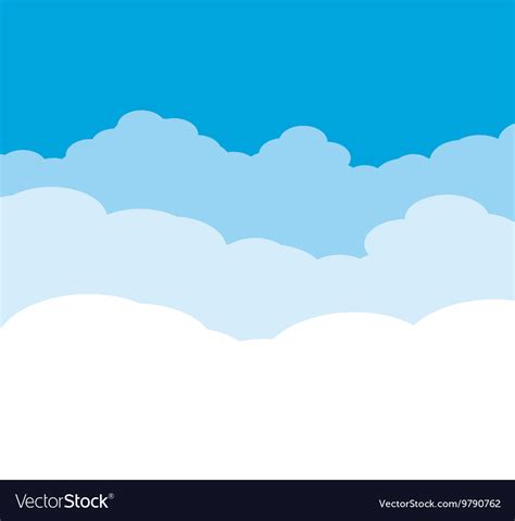 Cloudy Background On Blue Sky Royalty Free Vector Image