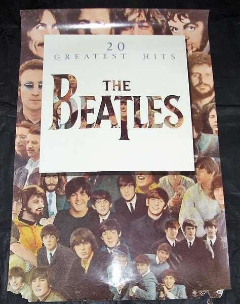 The Beatles 20 Greatest Hits By Beatles Poster Display With Jadsjams