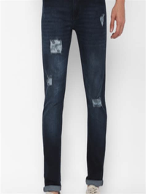 Buy Forever 21 Men Blue Mildly Distressed Light Fade Jeans Jeans For Men 17766718 Myntra