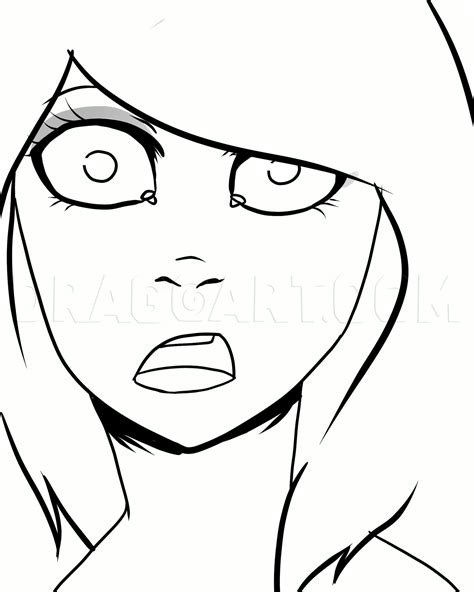 Shocked Face Drawing