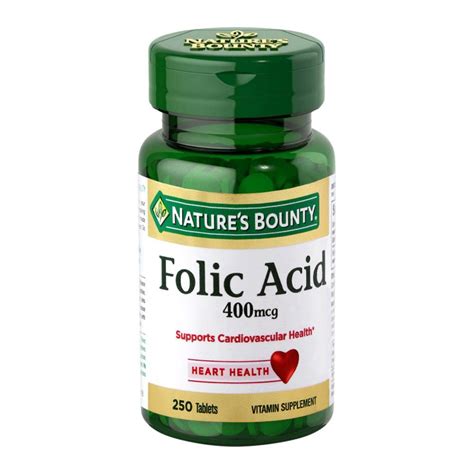 Our range of vitamins and minerals includes all the vitamin supplements you need to live a balanced and healthy life. Buy Nature's Bounty Folic Acid, 400mcg, 250 Tablets ...
