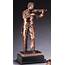 Violinist Bronze Resin Sculpture AwardTrophy Trolley