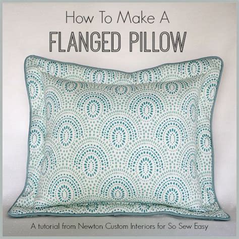 Switching out throw pillows is a great way to try new colors, textures and patterns all around your home. How To Make A Flanged Pillow | Sewing pillows, Diy pillow ...