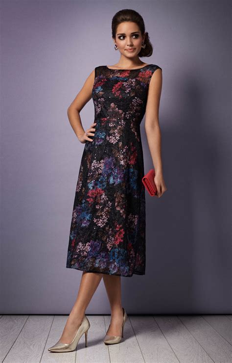 Azalia Midi Evening Gown Oriental Bloom Evening Dresses Occasion