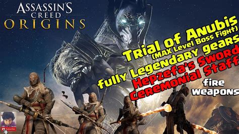 Assassin S Creed Origins Trial Of Anubis Fully Legendary Gears