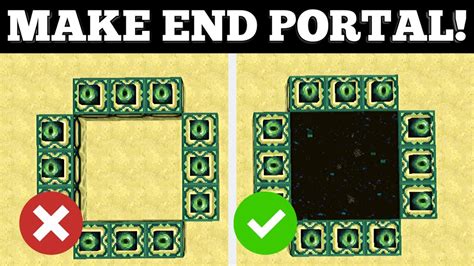 How To Make End Portal In Minecraft Creative Easy Youtube