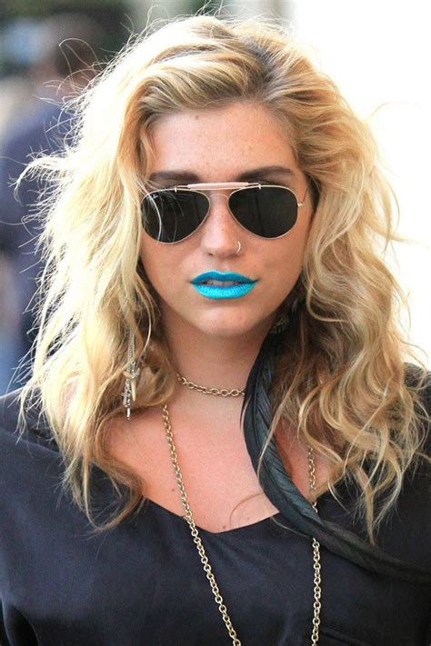 Neon Blue Lipstick Ke Ha Blue Lipstick Kesha Hair Kesha Style