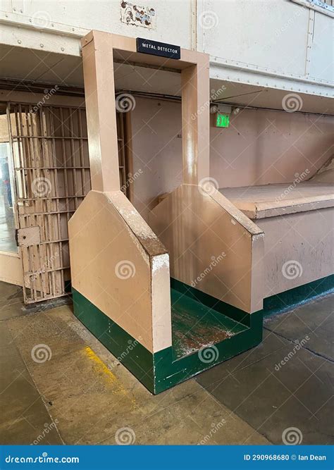 Alcatraz Prison Metal Detector Editorial Image Image Of Toilet