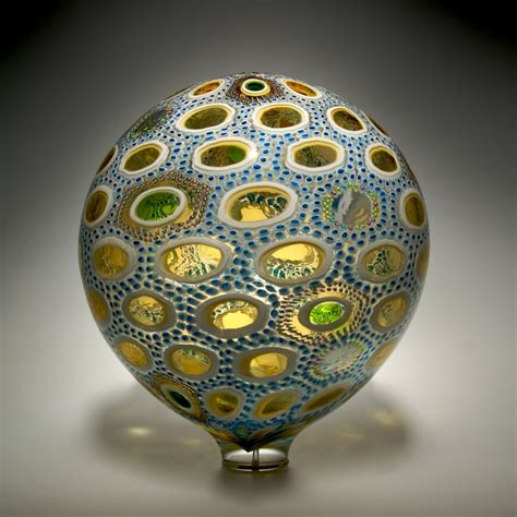 Sphere David Patchen Handblown Glass Hand Blown Glass Sphere Glass Artists
