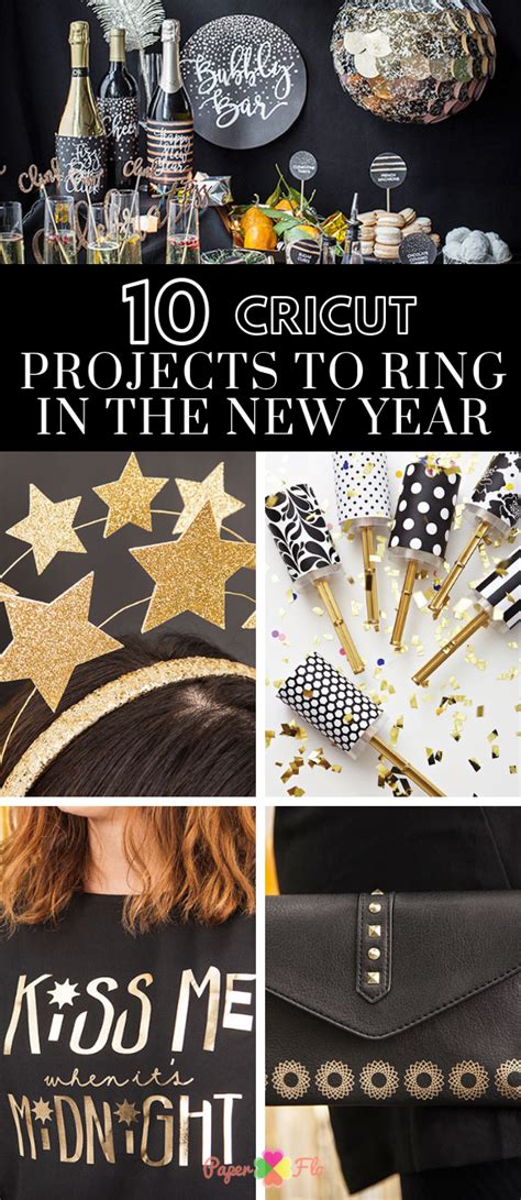 are you staying in for new year s eve and looking for party ideas try these 10 cricut projects
