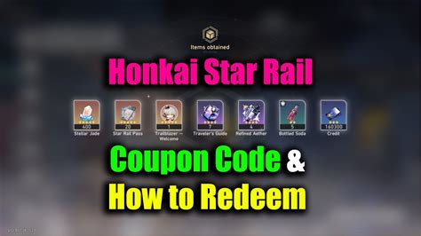 Honkai Star Rail Coupon Code And How To Redeem Youtube