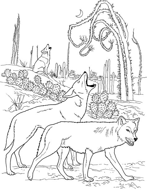 Wolf Pack Coloring Pages Free Adult Coloring Pages