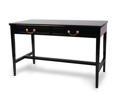 Custom Writing Desk Black And Garnet Red The Lacquer Company Us