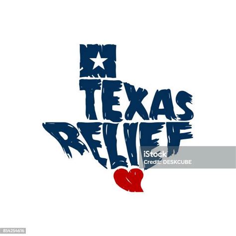 Texas Relief Map Symbol Grunge Design Stock Illustration Download