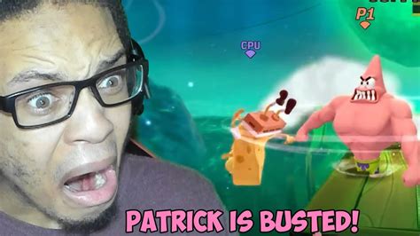 Patrick In Nickeoloden All Star Brawl Moveset Reaction Busted Youtube