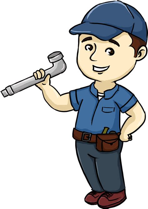 Plumber Logo Transparent Plumber Cartoon Clipart Large Size Png