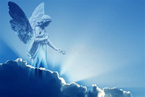 Beautiful Angel In Heaven Stock Image Image Of Heaven 79666203