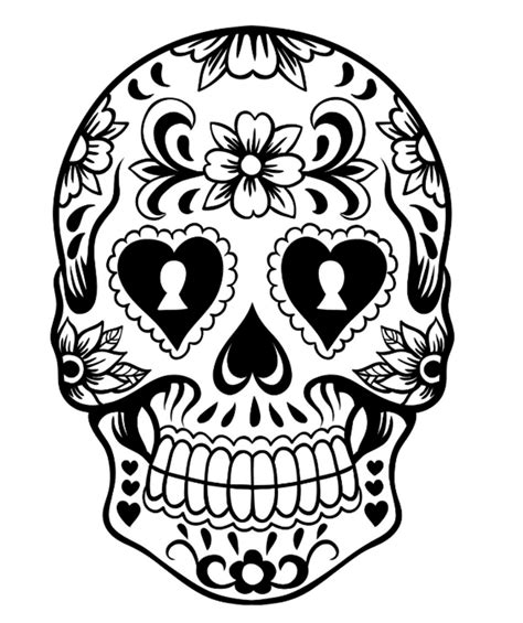 Skull coloring pages are fun to color. Print & Download - Sugar Skull Coloring Pages to Have ...