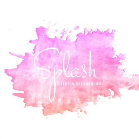 Download transparent watercolor splash png for free on pngkey.com. Modern hand drawn pink watercolor splash background vector ...