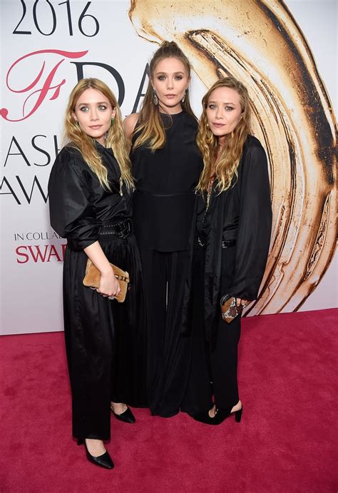 Ashley Mary Kate And Elizabeth Olsen At Cfda Awards 2016 Popsugar