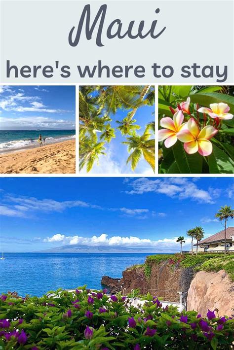 Where To Stay In Maui Maui Towns And Areas Compared Map Maui