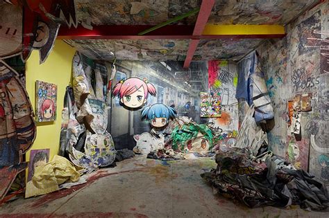 mr. turns galerie perrotin into a milieu of japanese neo-pop