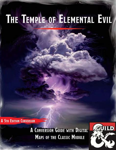 The Temple Of Elemental Evil 5e Conversion Guide With Maps Dungeon