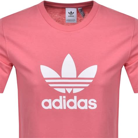 Adidas Originals Trefoil T Shirt Pink Mainline Menswear