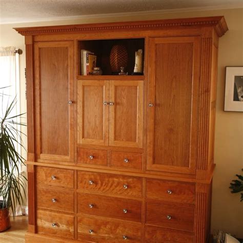 Custom Built In Armoire By Brooks Woodworks