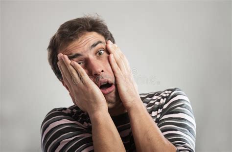 Funny Tired Man Stock Image Image Of Excited Deadline 41199881