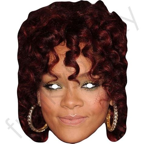 Rihanna Mask Curly Hair Personalised And Celebrity Face Masks