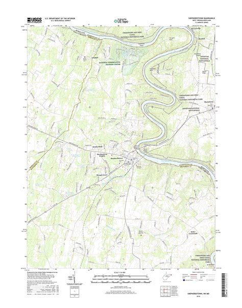 Shepherdstown West Virginia Us Topo Map Mytopo Map Store