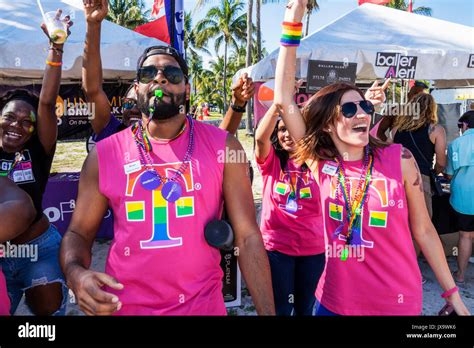 Florida Miami Beach Lummus Park Gay Pride Week Lgbtq Lgbt Miami