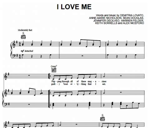 Demi Lovato I Love Me Free Sheet Music Pdf For Piano The Piano Notes