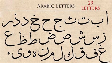 How To Write Arabic Calligraphy Letters