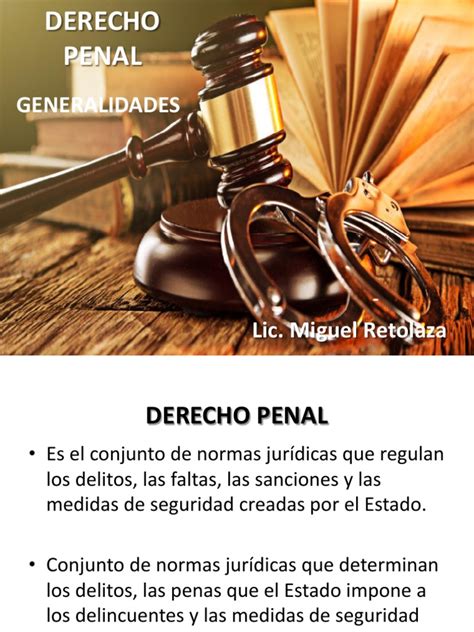 Conceptos Generales Del Derecho Penal Pdf Derecho Penal Castigos