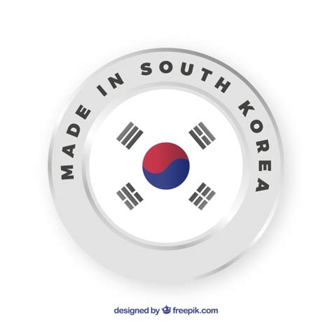 Emulator made in korea : Made in south korea label | Free Vector