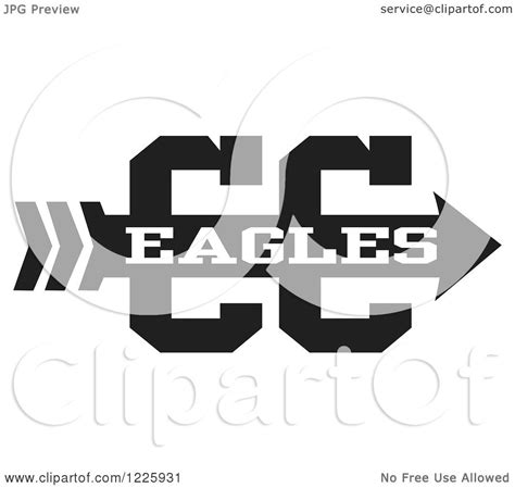 Clipart of an Eagles Team Cross Country Running Arrow ...