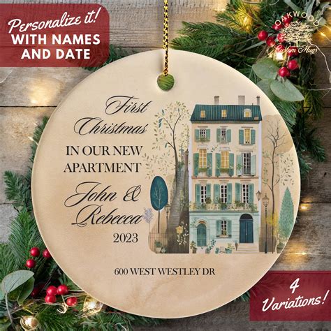 First Apartment Christmas Ornament Personalized First Etsy