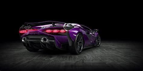 Download Purple Car Vehicle Lamborghini Sián Fkp 37 Hd Wallpaper
