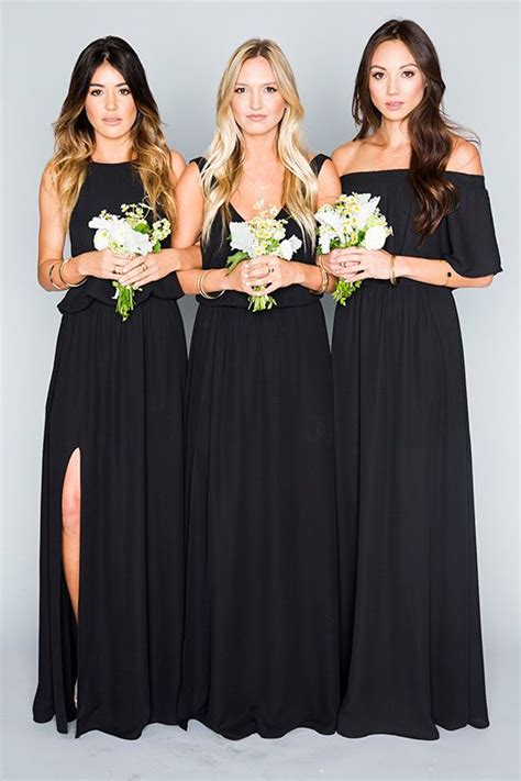 Dont Miss These 22 Black Bridesmaid Dresses For Your Fall And Winter