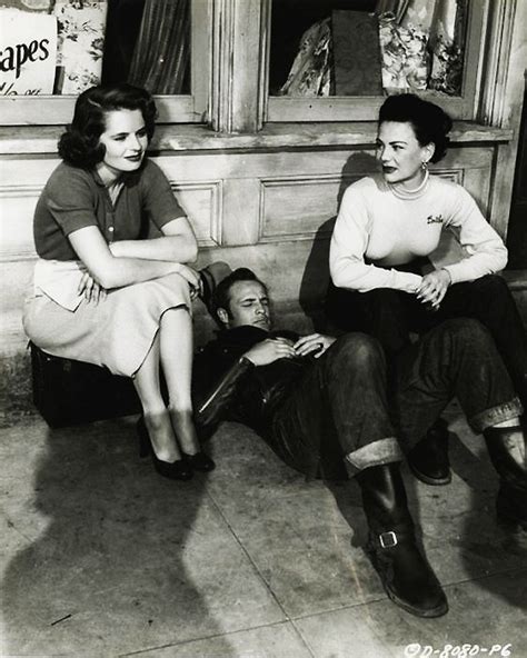 Mary Murphy Marlon Brando And Yvonne Doughty In The Wild One 1953