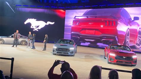 2024 Ford Mustang Unveiled Detroit Stampede Event Front Row Youtube